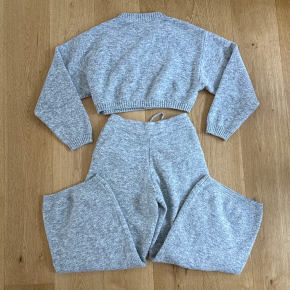 Elite Eleven Knit Crew Neck Sweater & Wide Leg Pants Size S & XS Gray - Picture 6 of 6